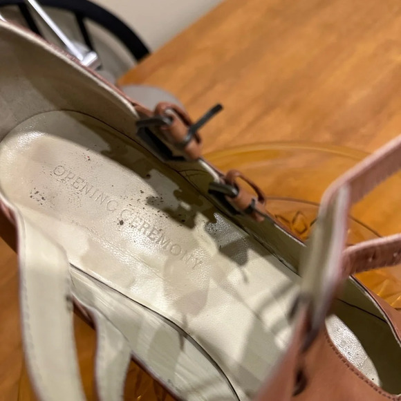 Opening Ceremony 8.5 ( Vero Cuoio) beautiful  wedge platforms rare and excellent - Picture 9 of 10